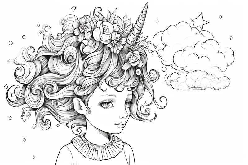 How to Draw a Unicorn Girl