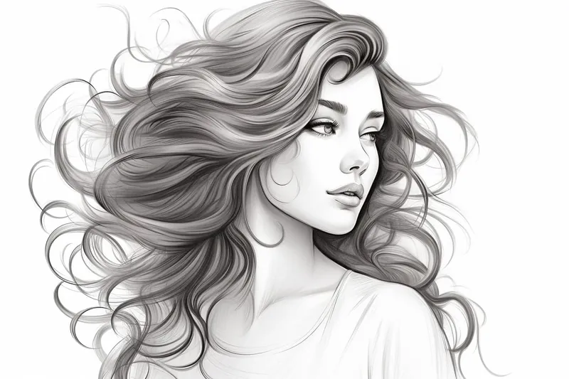 How to Draw Wavy Hair