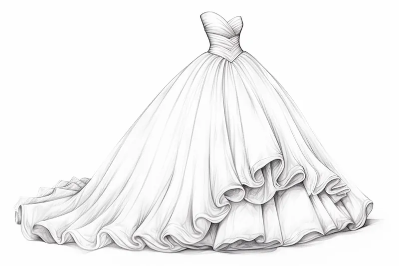 How to Draw a Wedding Dress