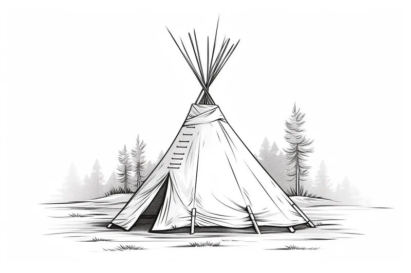 How to Draw a Wigwam