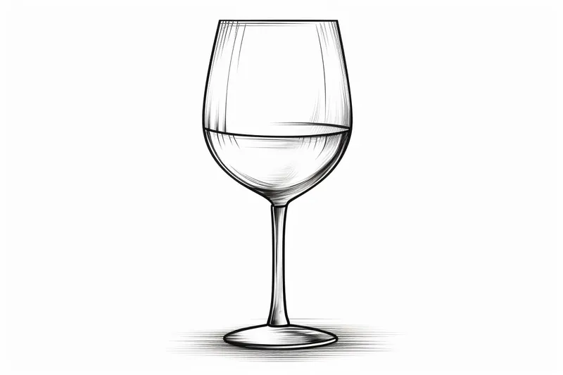 How to Draw a Wine Glass