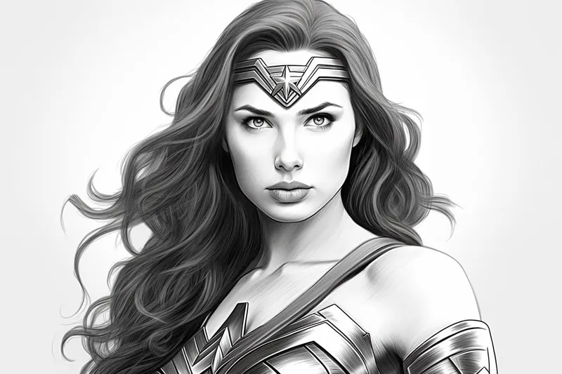 How to Draw a Wonder Woman