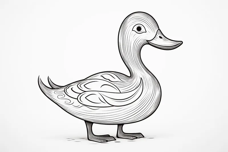 How to Draw a Wood Duck