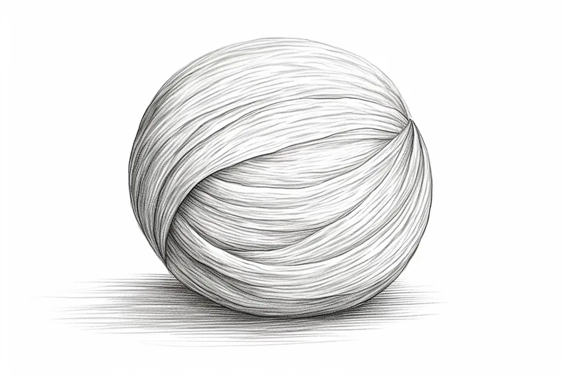 How to Draw a Yarn Ball