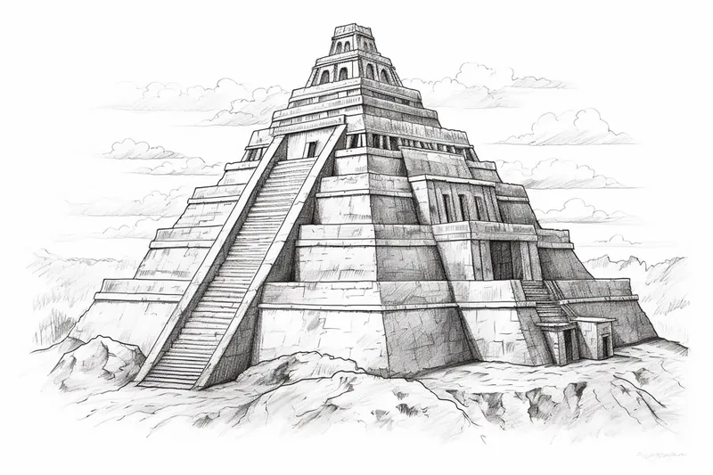 How to Draw a Ziggurat