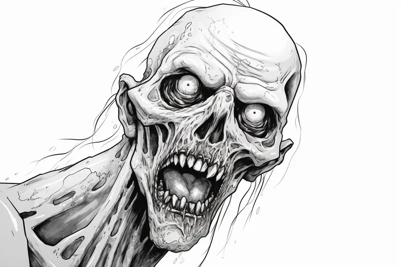 How to Draw a Zombie Face
