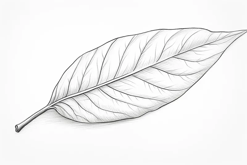 Drawing of a leaf