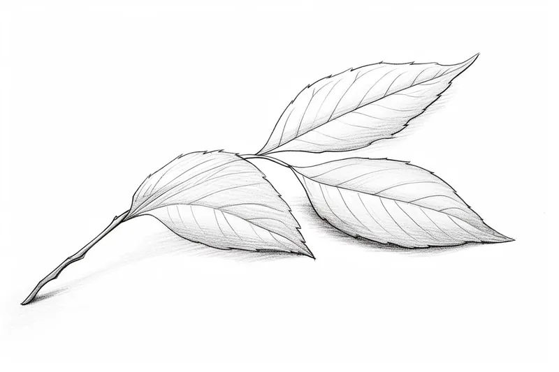 leaf drawing