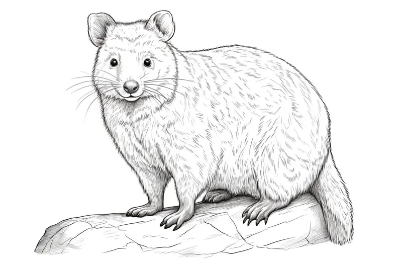 quokka drawing