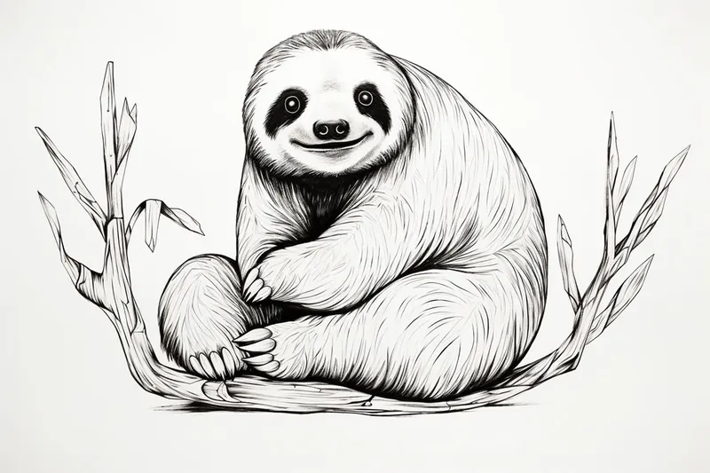 sloth on a branch