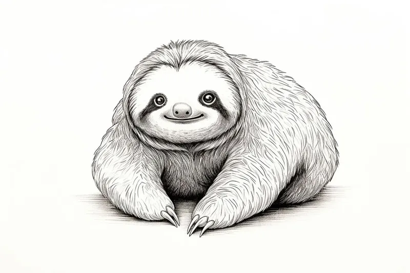 Sloth drawing