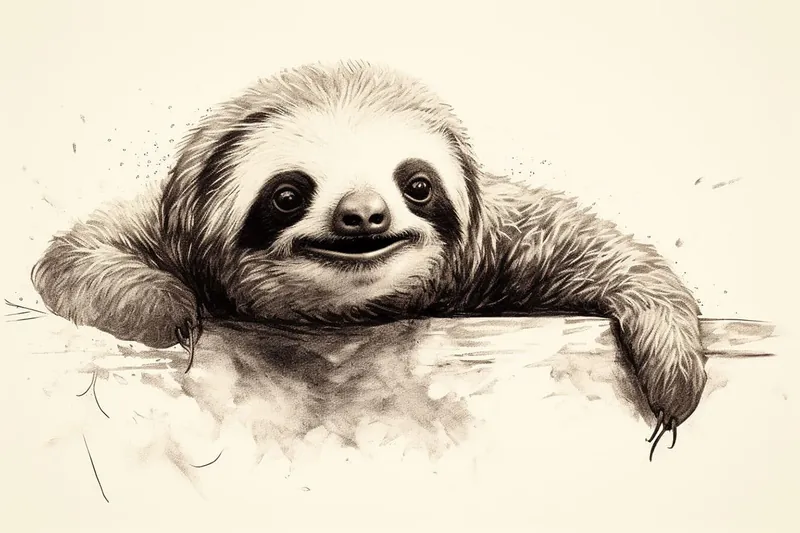 sloth just hanging out