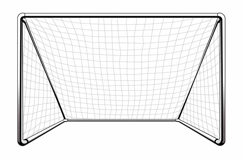 soccer goal drawing