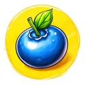 How to Draw a Blueberry logo