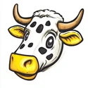 How to Draw a Cow Print logo