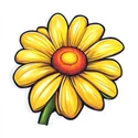 gerbera daisy logo