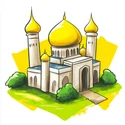 How to Draw a Mosque logo