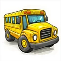 How to Draw a School Bus logo