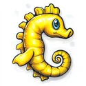How to Draw a Seahorse logo
