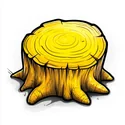 How to Draw a Tree Stump logo