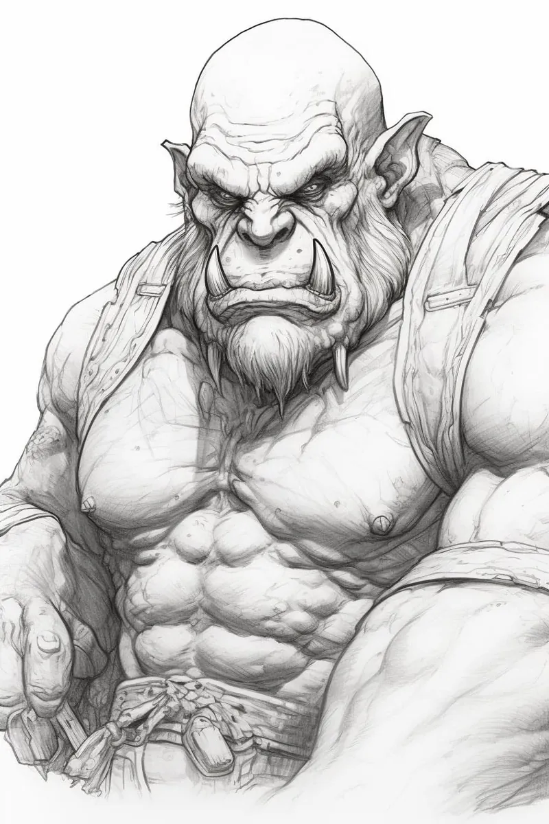 drawing of an ogre