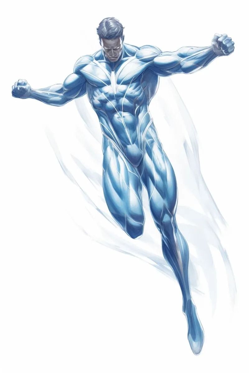 action pose for a superhero