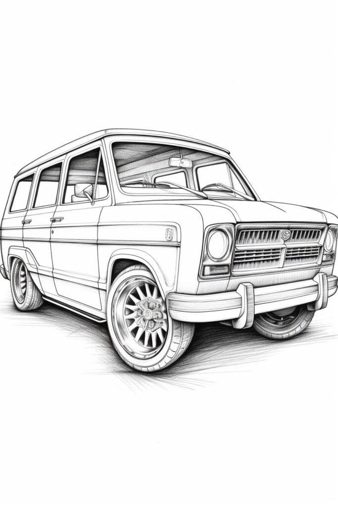 sketch of a car