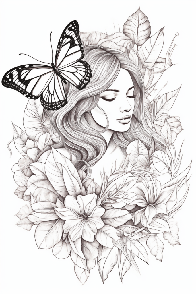 butterfly sketch