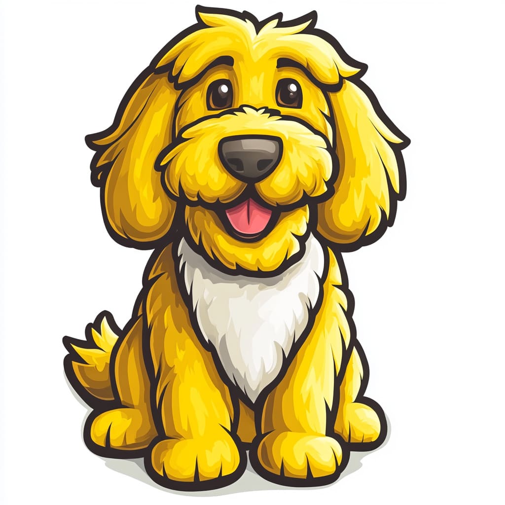 logo of a goldendoodle