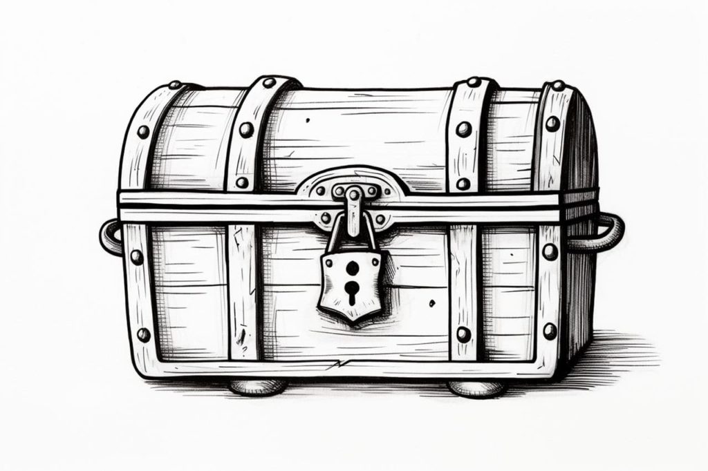 How to Draw a Treasure Chest - Yonderoo