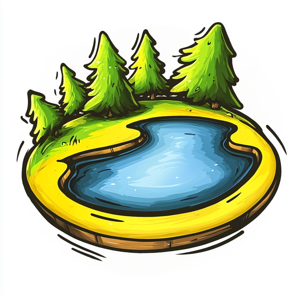 logo of a lake