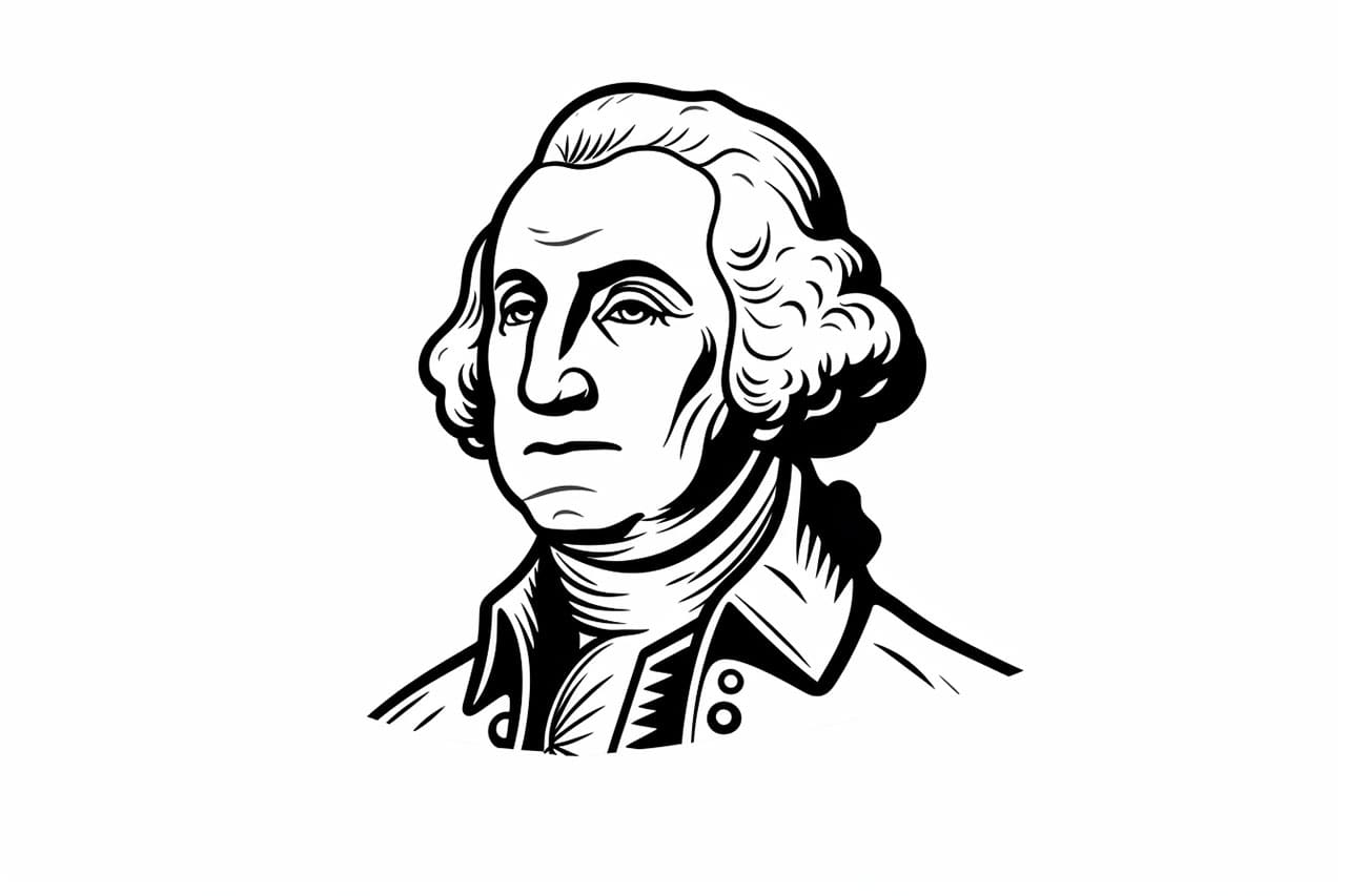 How to Draw George Washington - Yonderoo