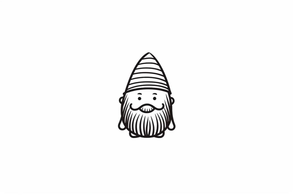 cute gnome drawing