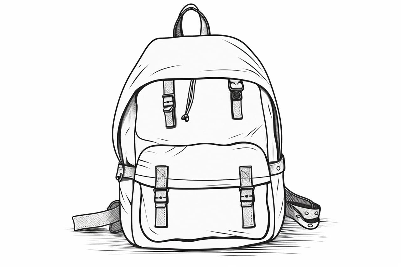 How to Draw a Backpack - Yonderoo