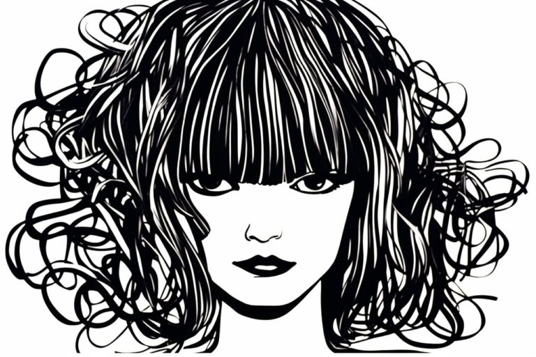 How to draw bangs
