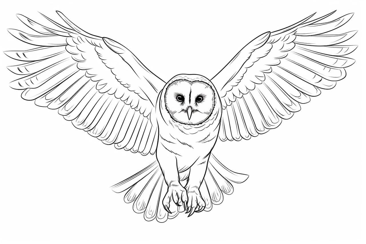 How to draw a barn owl