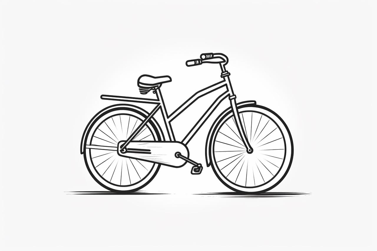 How to draw a bike
