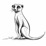 How to draw a Meerkat