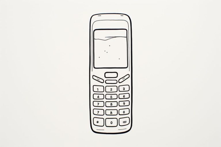 how to draw a phone