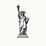 How to draw the Statue of Liberty