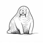 How to draw a walrus