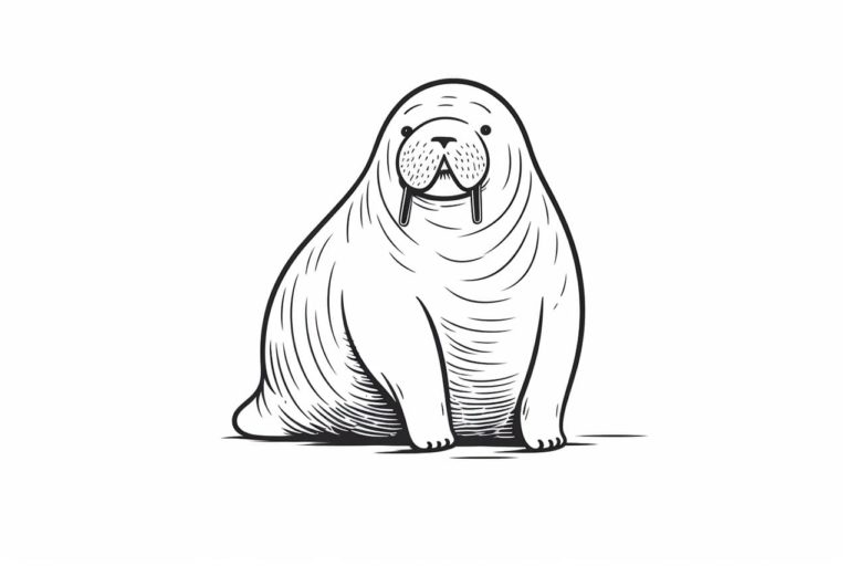 How to draw a walrus