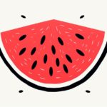 How to draw a watermelon