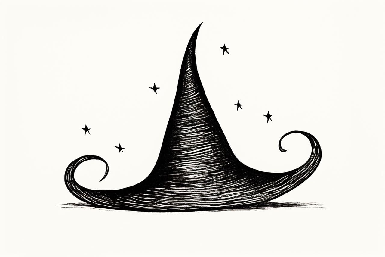 How to Draw a Witch Hat