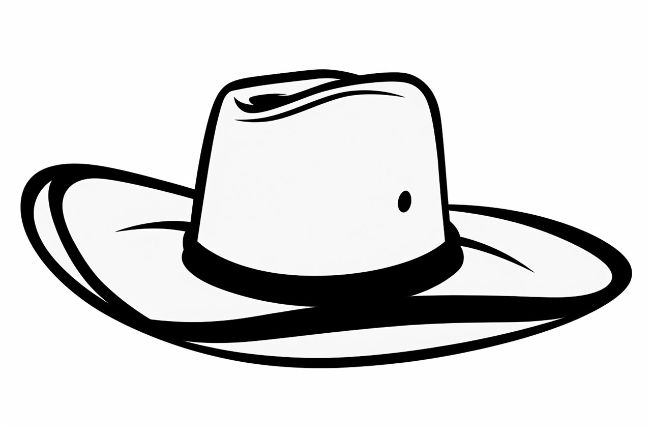 How to draw a cowboy hat
