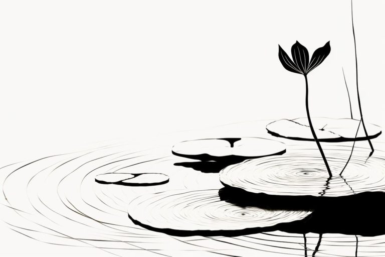 How to draw a lily pad