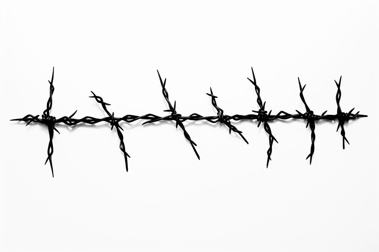 How to Draw Prison Barb Wire - Yonderoo