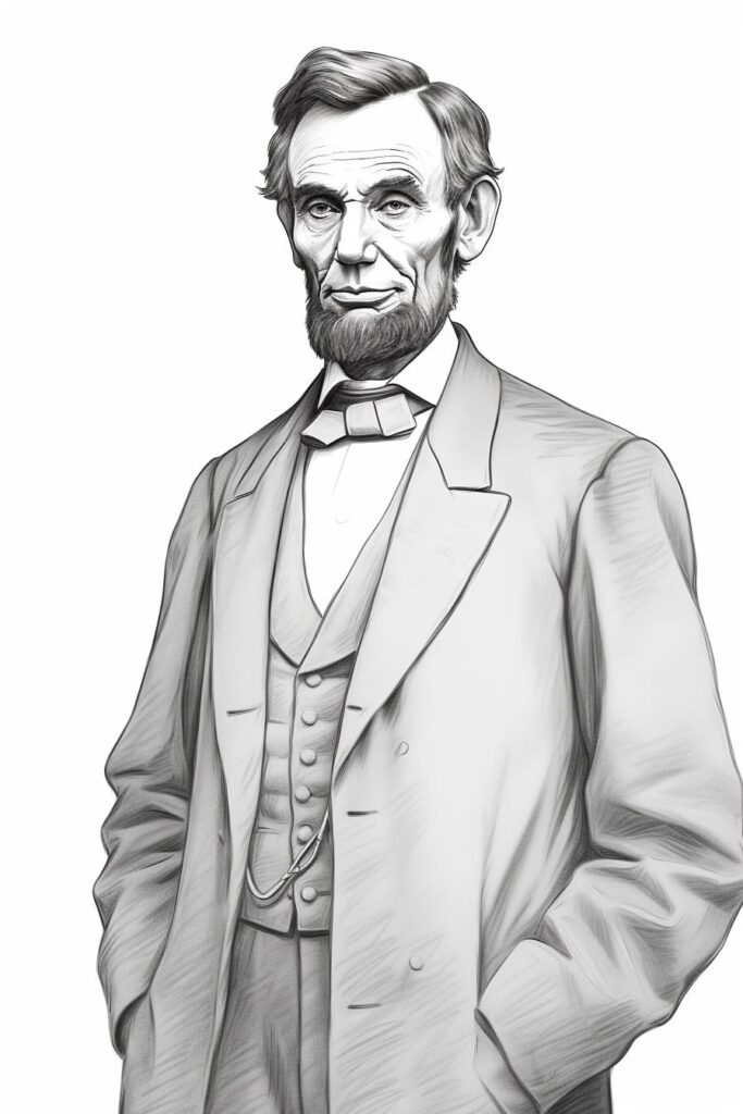 sketch of Abraham Lincoln