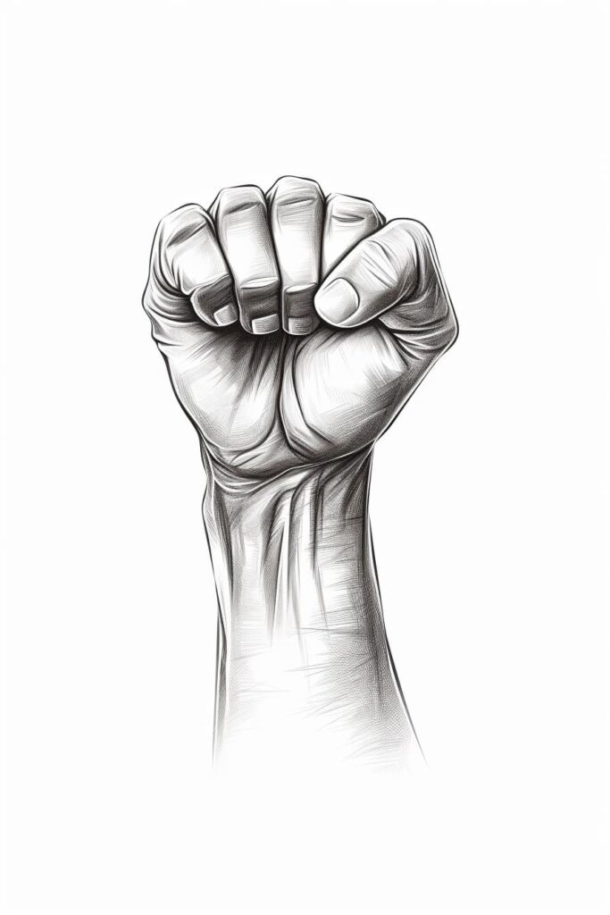 fist drawing