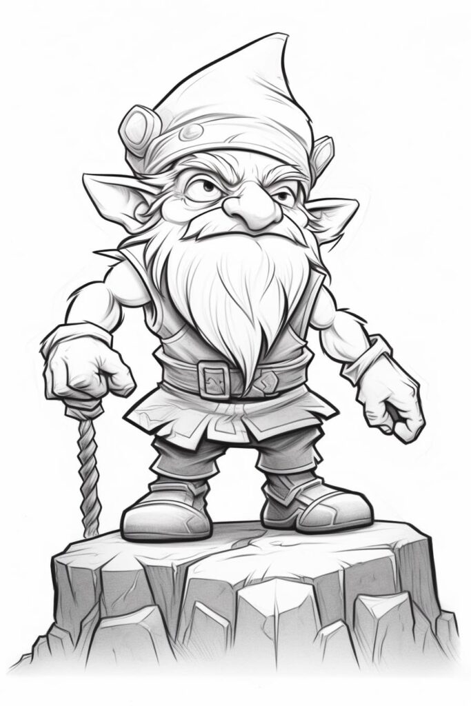 warrior gnome sketch